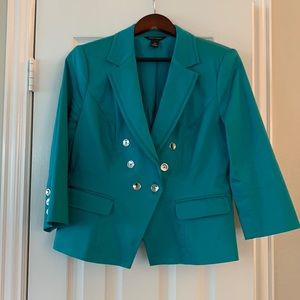 Teal Jack White House Black Market